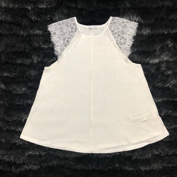 •Zara• Lace Sleeve Women’s Top - Picture 5 of 7